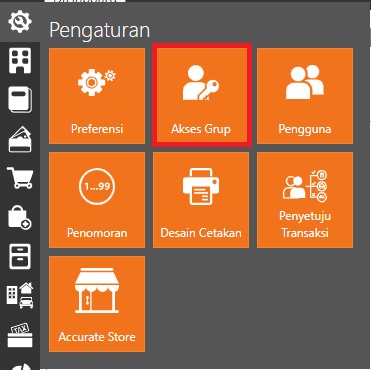 Pengaturan Akses Grup