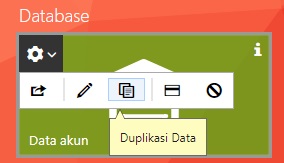 Pilih Icon Duplikasi Data