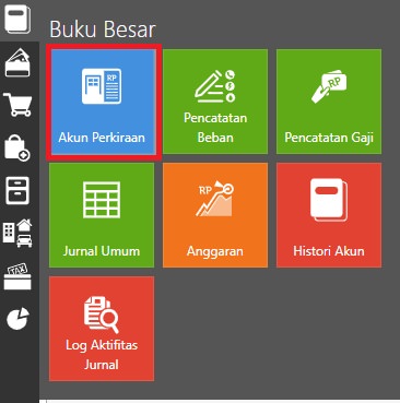 Akses Buku Besar Akun perkiraan