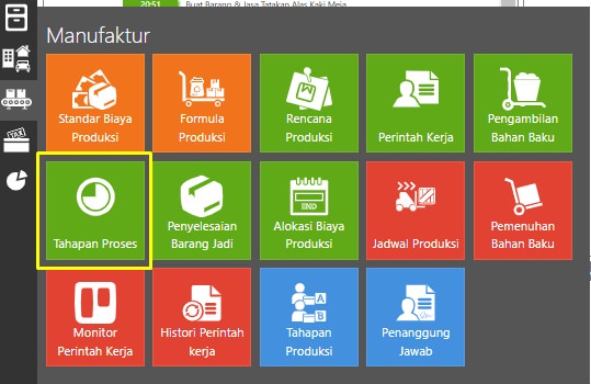 Memilih Tahapan Proses