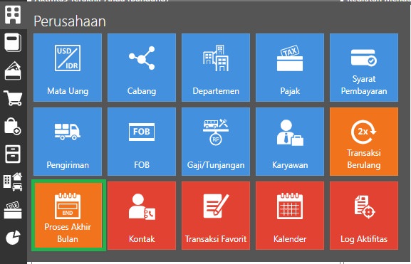 Perusahaan Proses Akhir Bulan
