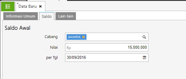 Saldo Akun Perkiraan